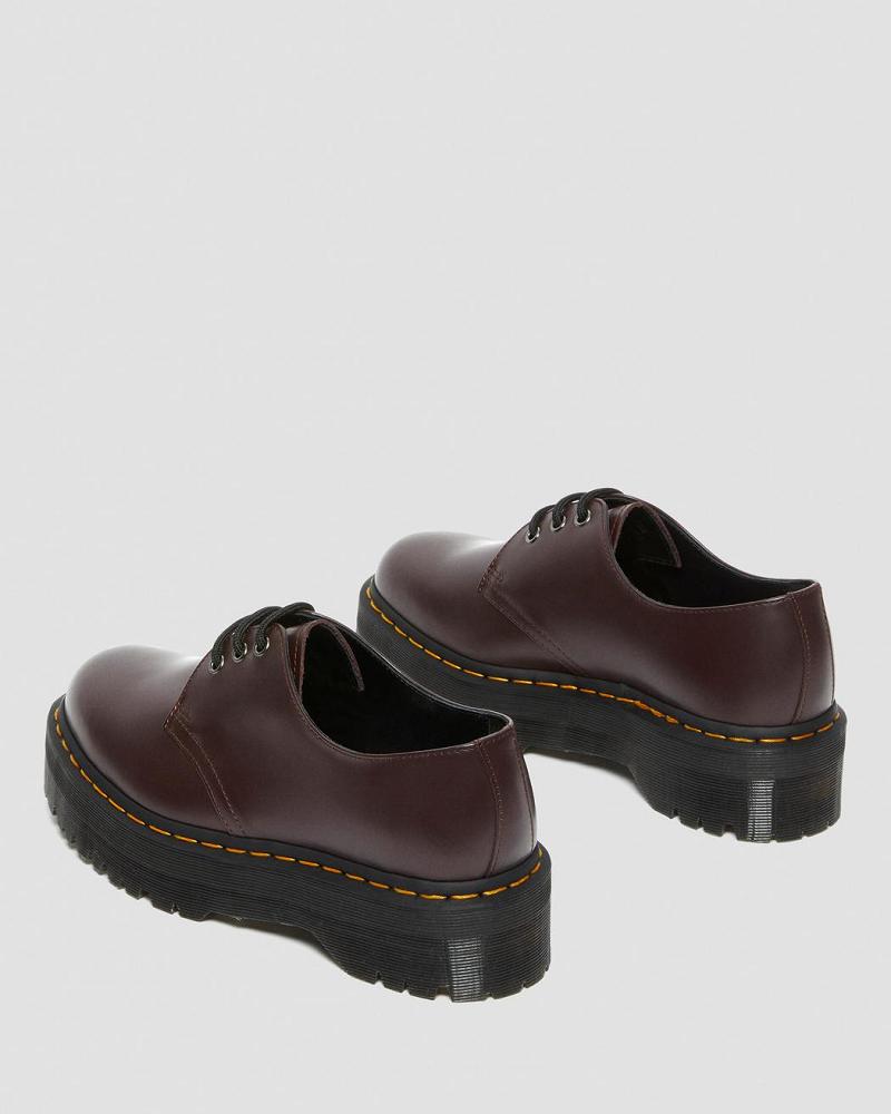 Dr Martens 1461 Smooth Leren Platform Schoenen Heren Bordeaux | NL 195MQZ